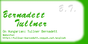 bernadett tullner business card